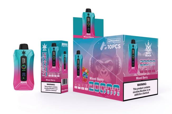 Bang Box Puff 82V45 baies mélangées | Bang Beach Vape à écran intelligent de 20 000 bouffées