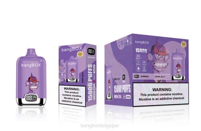 Bang Box Belgique 82V449 gelée de raisin | Bang Box 15000 bouffées