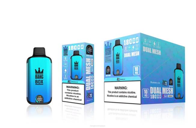 Bang Box Vape 82V490 glace aux myrtilles | Bang Box 18000 bouffées