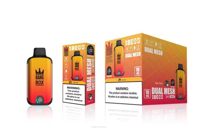 Puff Bang Box Avis 82V494 sang de tigre | Bang Box 18000 bouffées
