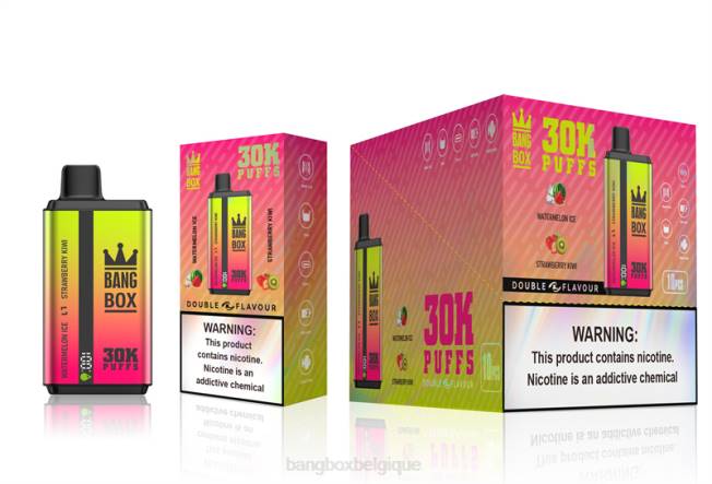 Bang Box Prix 82V462 glace pastèque & fraise kiwi | Bang Box 30 000 bouffées double saveurs