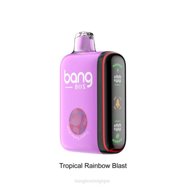 Bang Box Vape 82V436 explosion d'arc-en-ciel tropical | Bang Box Affichage de puissance intelligent de 9 000 à 18 000 bouffées