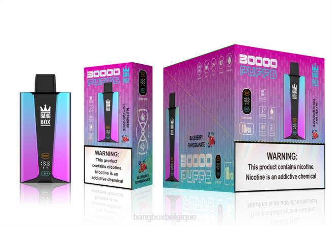 Bang Box Prix 82V480 pomgérante aux myrtilles | Bang Box Écran intelligent de 30 000 bouffées