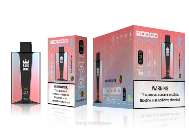 Bang Box Prix 82V486 glace à la pastèque | Bang Box Écran intelligent de 30 000 bouffées