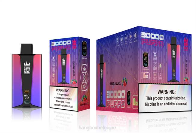 Bang Box Vape 82V478 jus de jungle | Bang Box Écran intelligent de 30 000 bouffées
