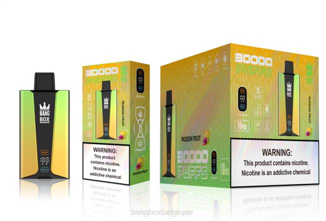 Bang Box Vape 82V484 fruit de la passion | Bang Box Écran intelligent de 30 000 bouffées