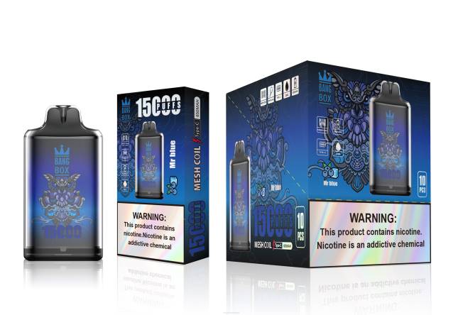 Bang Box Belgique 82V4109 monsieur bleu | Bang Box s1-15000 bouffées