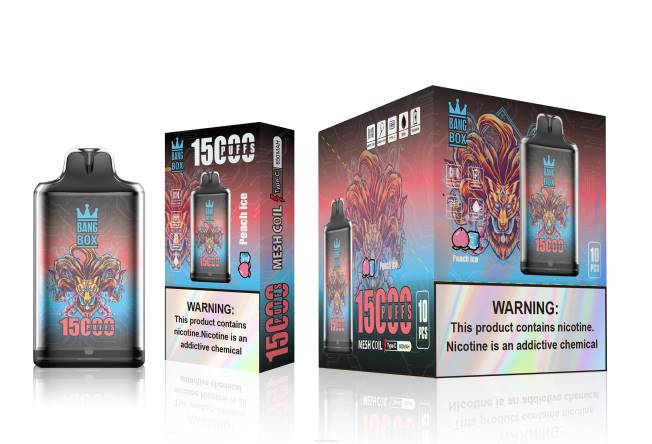 Bang Box Vape 82V4102 glace à la pêche | Bang Box s1-15000 bouffées